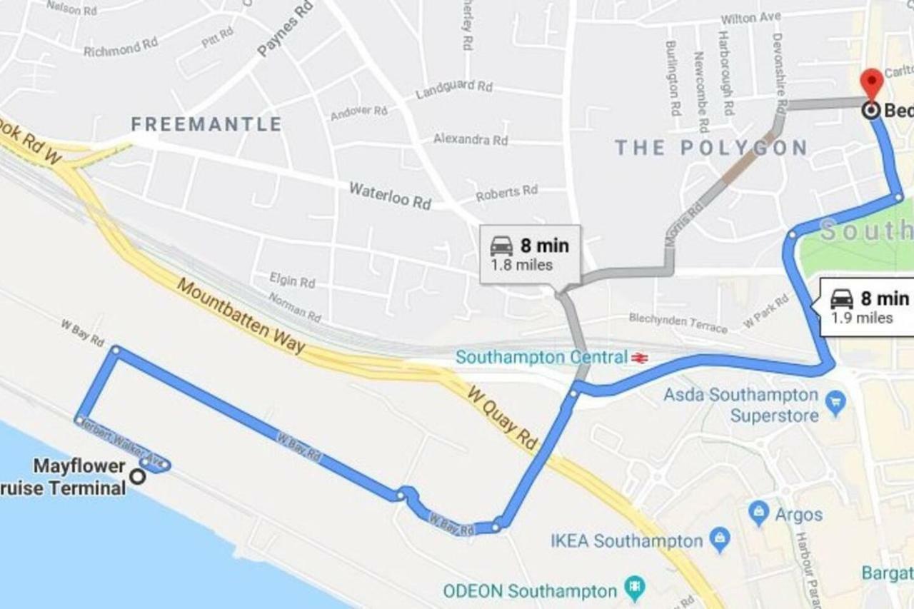 2 Bed Apartment With 2 Ensuites-Near Train Station /Mayflower /City Southampton Zewnętrze zdjęcie